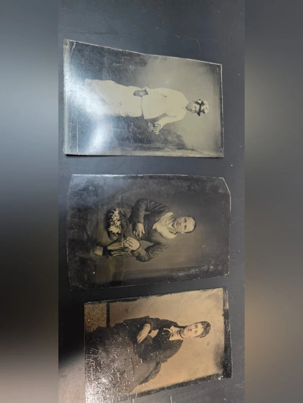 Tin Type Photos set three